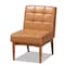 Baxton Studio Sanford Mid-Century Modern Tan Faux Leather and Walnut Brown Finished Wood 5-Piece Dining Nook Set 184-11346-11347-11348-9305-Zoro - alternate 8